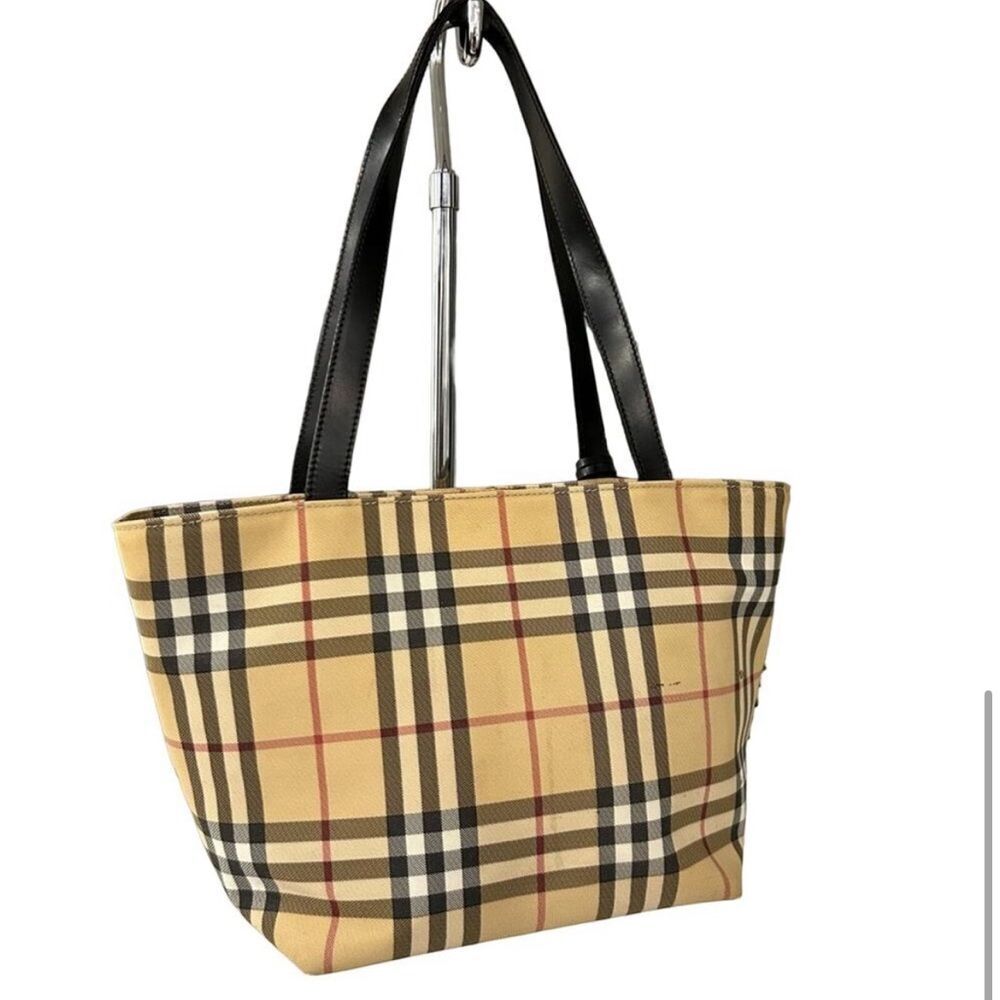 Burberry Vintage Shoulder Bag nova check pattern Double straps Zip closure - Picture 8 of 11